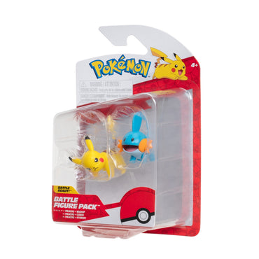 Pokemon Figura 2 Pack Mudkip-Pikachu