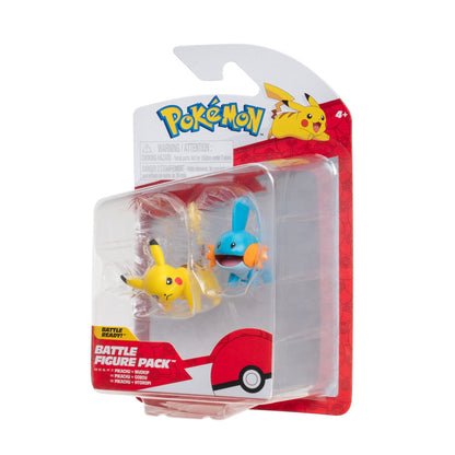 Pokemon Figura 2 Pack Mudkip-Pikachu