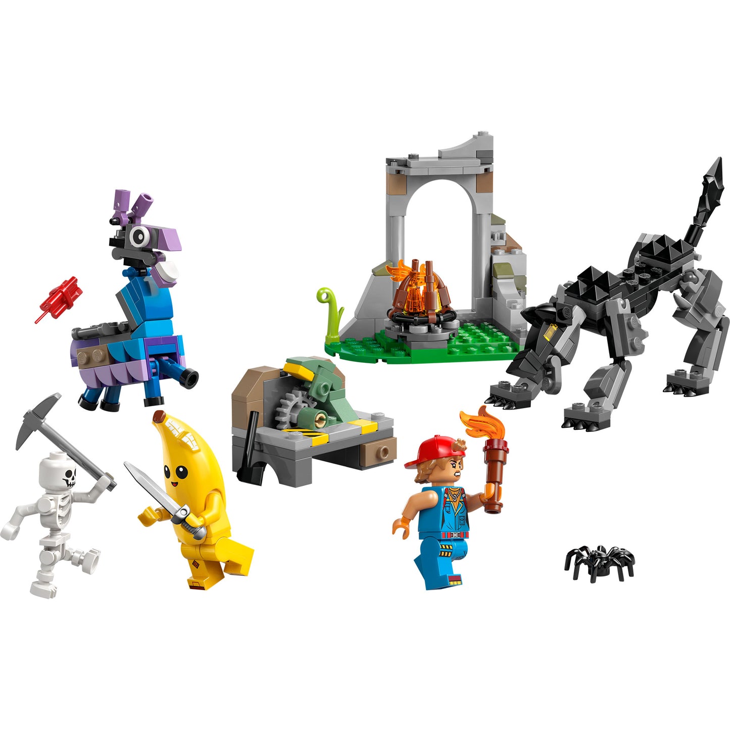 Campamento De Banano Y Bujía Lego Fortnite