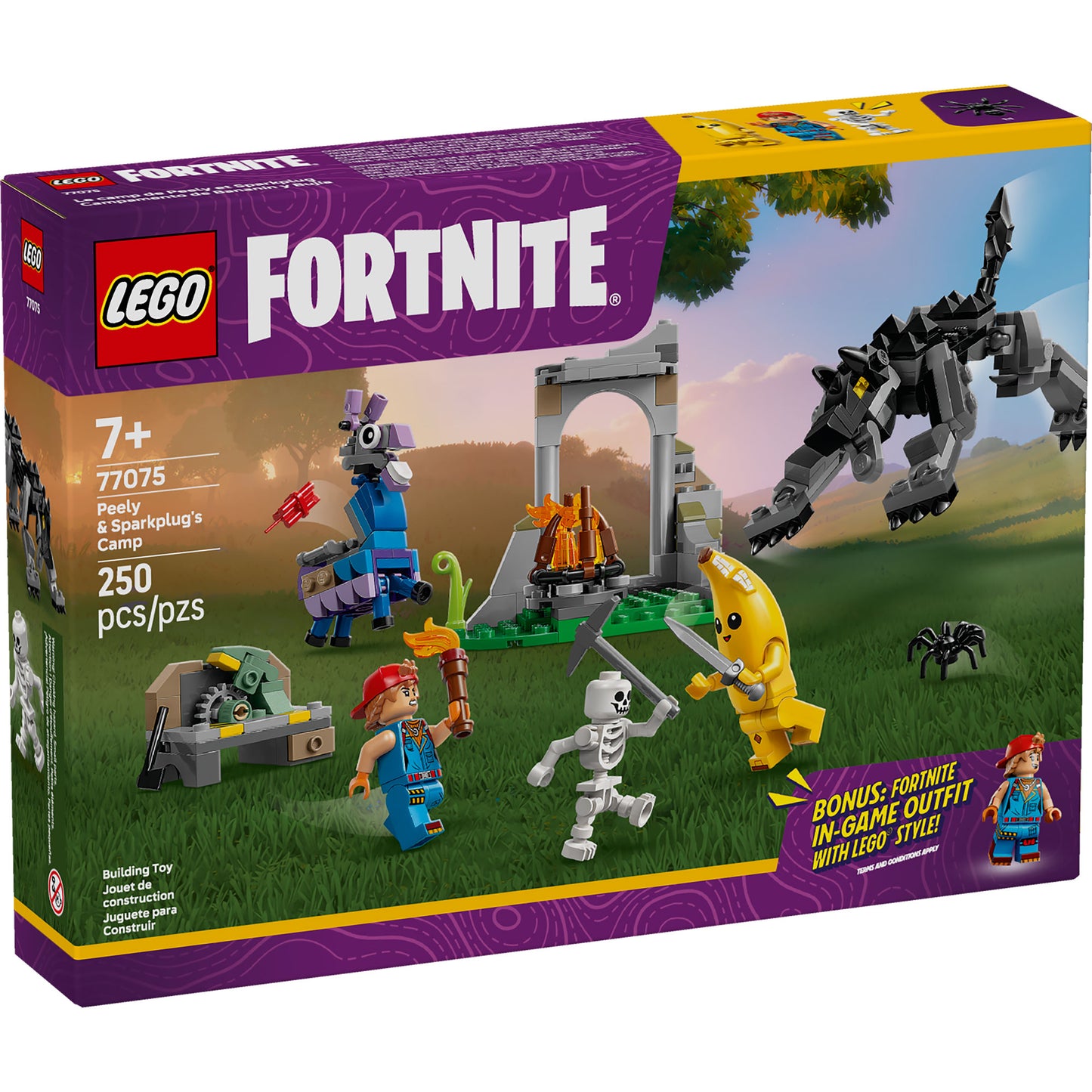Campamento De Banano Y Bujía Lego Fortnite