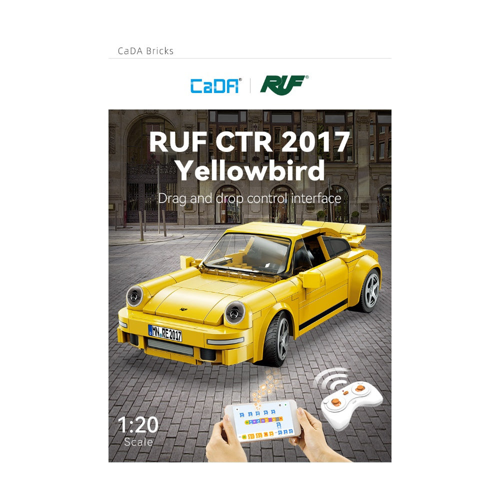 Auto Armable Ruf Ctr 2017 Yellowbird Radio Control 222 Piezas - Escala 1:20 Cada - foto 4