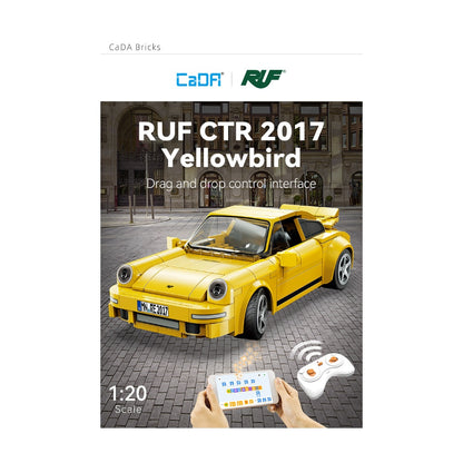 Auto Armable Ruf Ctr 2017 Yellowbird Radio Control 222 Piezas - Escala 1:20 Cada - foto 4