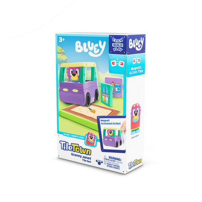 Bloques Construcción Magnéticos Bluey Booster Pack Tile Town - Granny Janet
