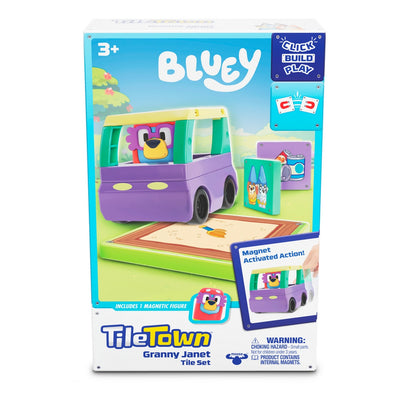 Bloques Construcción Magnéticos Bluey Booster Pack Tile Town - Granny Janet