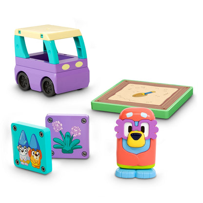 Bloques Construcción Magnéticos Bluey Booster Pack Tile Town - Granny Janet