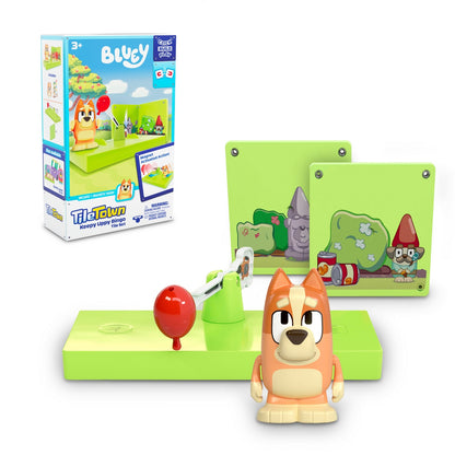 Bloques Construcción Magnéticos Bluey Booster Pack Tile Town - Keepy Uppy Bingo