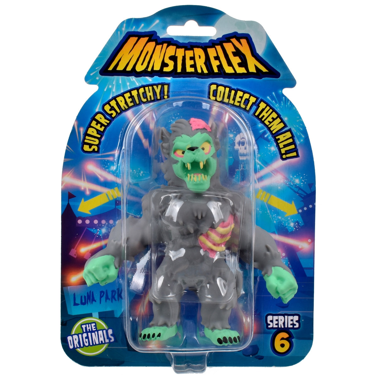 Figura Strech De Goma De 15 Cms Que Se Estira - Zombie Werewolf