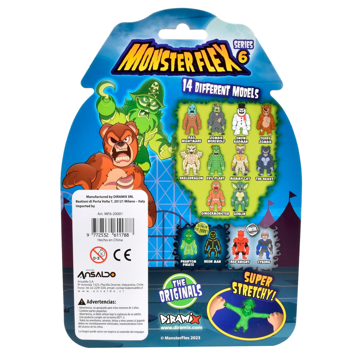 Figura Strech De Goma De 15 Cms Que Se Estira - Gingermonster