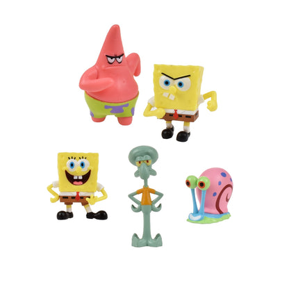 Pack 5 Figuras 5 Cm En Blister Bob Esponja - Calamardo
