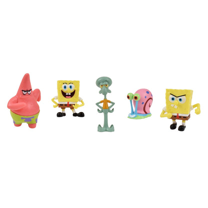 Pack 5 Figuras 5 Cm En Blister Bob Esponja - Calamardo