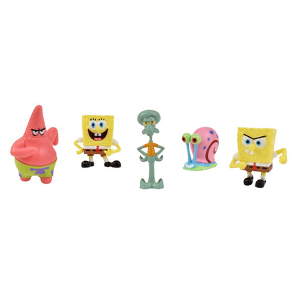 Pack 5 Figuras 5 Cm En Blister Bob Esponja - Calamardo