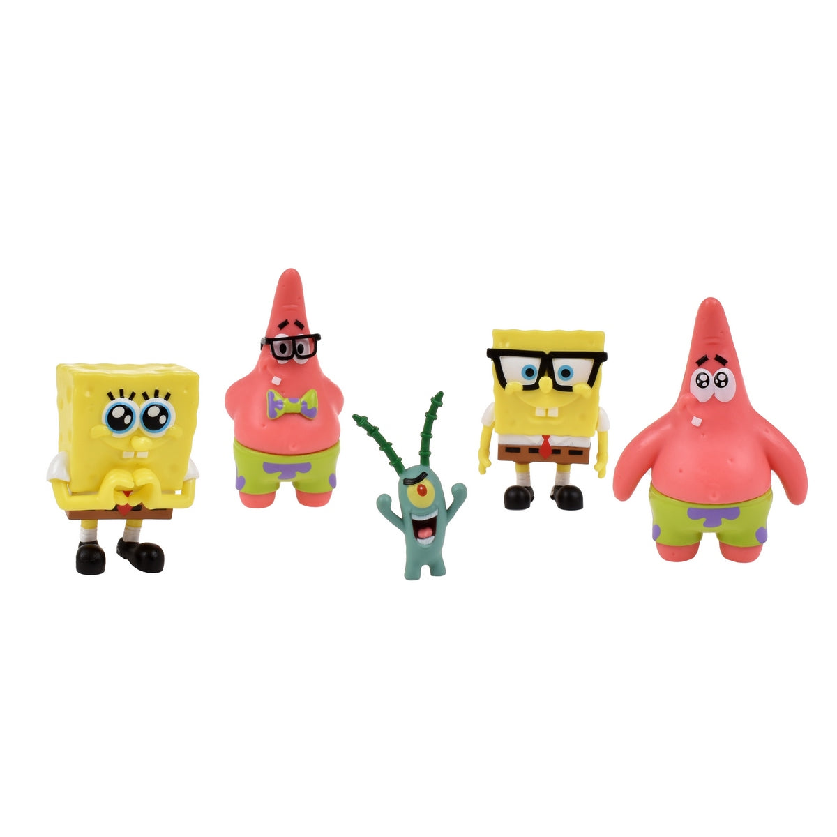 Pack 5 Figuras 5 Cm En Blister Bob Esponja - Plankton