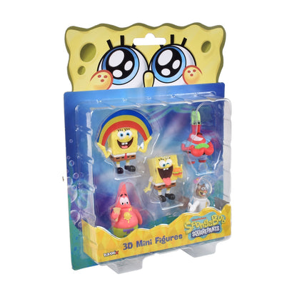 Pack 5 Figuras 5 Cm En Blister Bob Esponja - Arenita