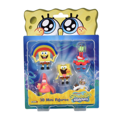 Pack 5 Figuras 5 Cm En Blister Bob Esponja - Arenita