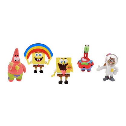 Pack 5 Figuras 5 Cm En Blister Bob Esponja - Arenita