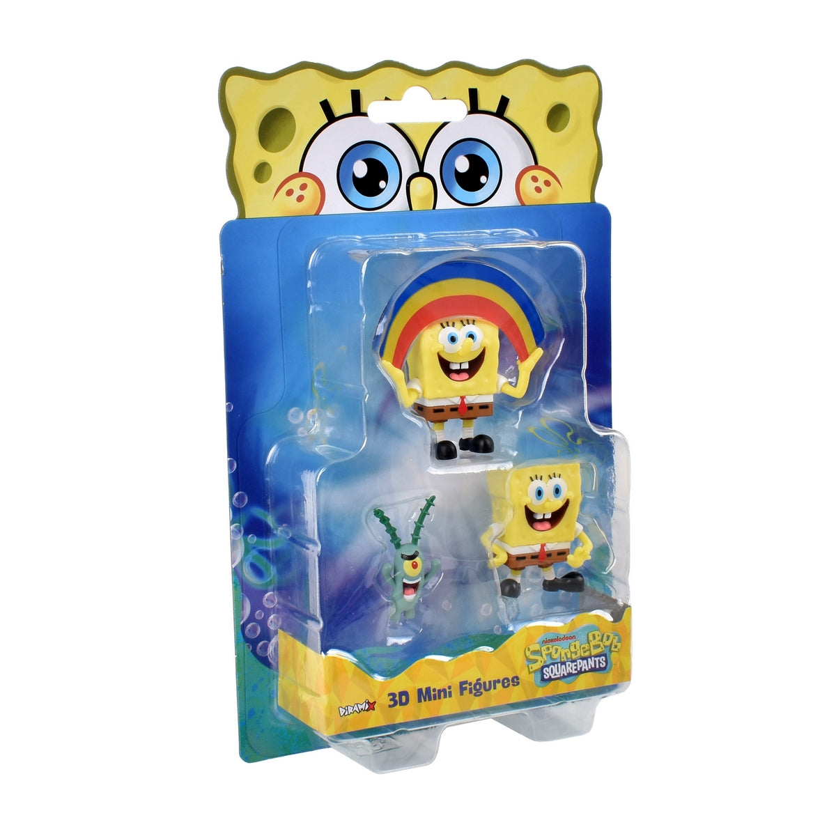 Pack 3 Figuras 5 Cm En Blister Bob Esponja - Plankton