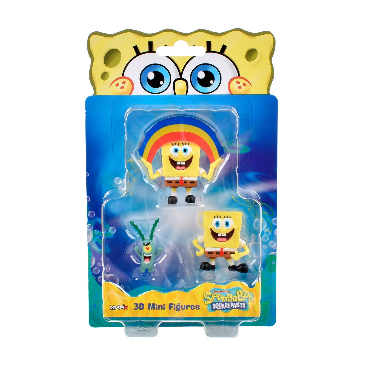 Pack 3 Figuras 5 Cm En Blister Bob Esponja - Plankton