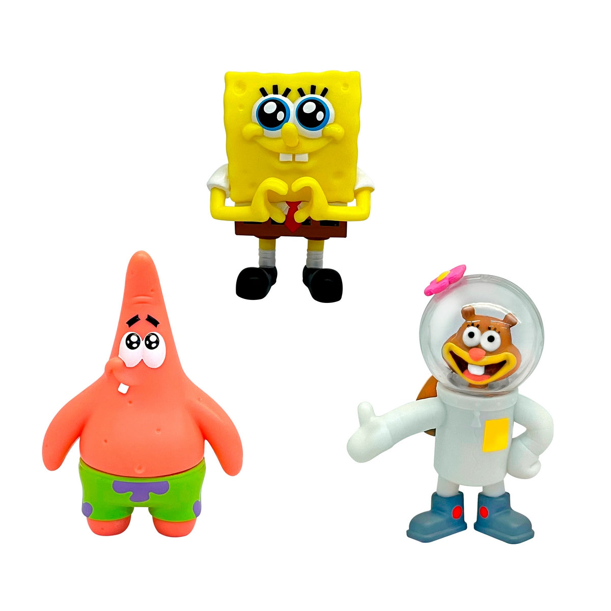 Pack 3 Figuras 5 Cm En Blister Bob Esponja - Arenita