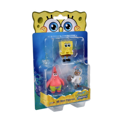 Pack 3 Figuras 5 Cm En Blister Bob Esponja - Arenita