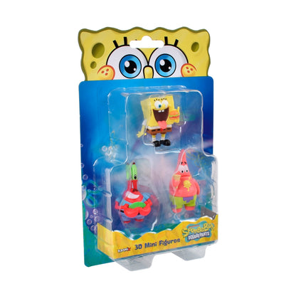 Pack 3 Figuras 5 Cm En Blister Bob Esponja - Don Cangrejo