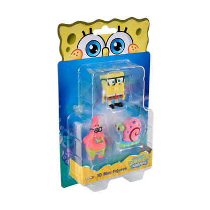 Pack 3 Figuras 5 Cm En Blister Bob Esponja - Gary