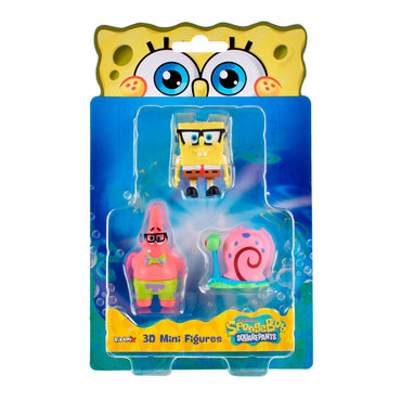 Pack 3 Figuras 5 Cm En Blister Bob Esponja - Gary
