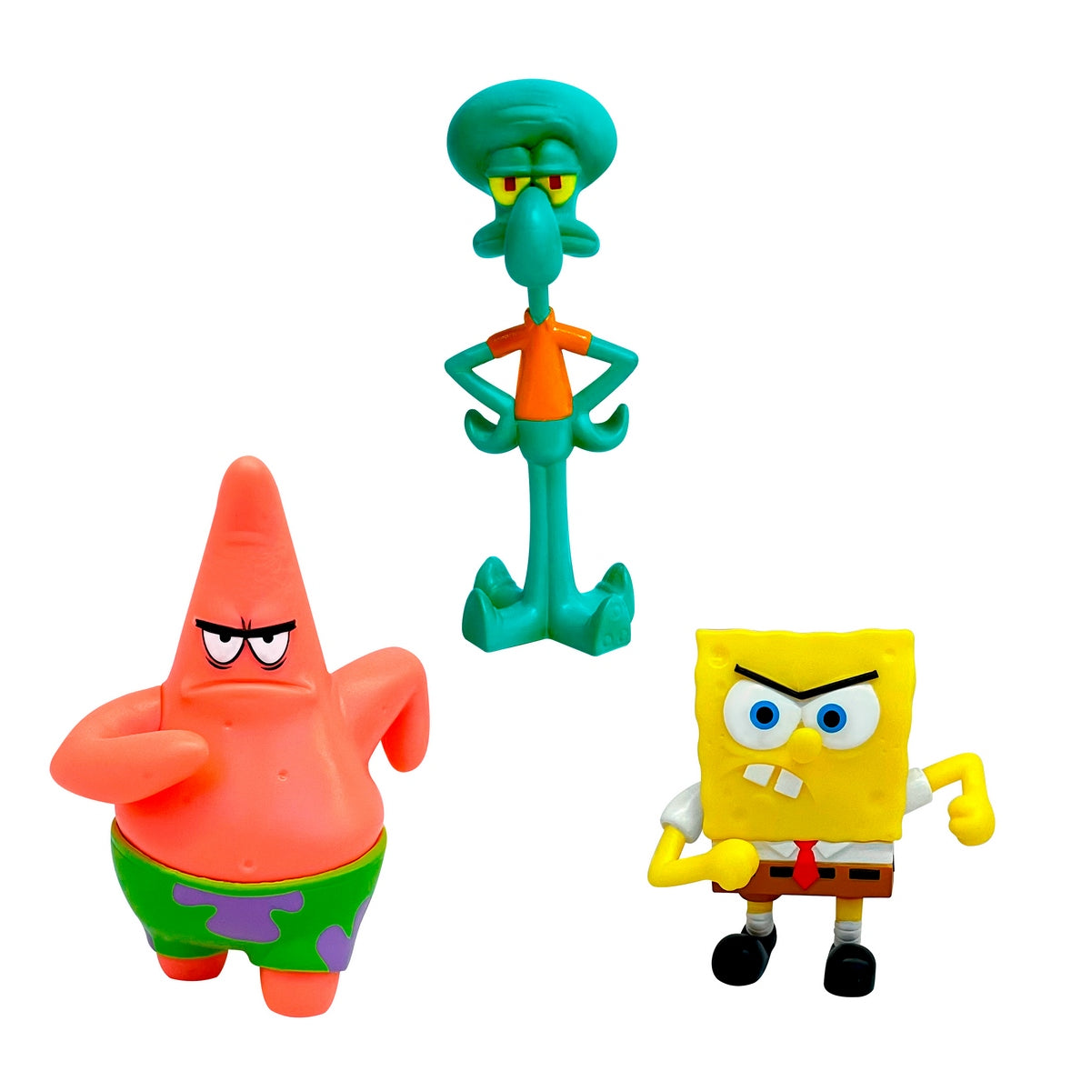 Pack 3 Figuras 5 Cm En Blister Bob Esponja - Calamardo