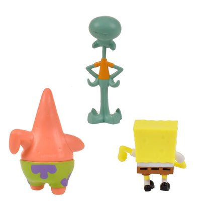 Pack 3 Figuras 5 Cm En Blister Bob Esponja - Calamardo