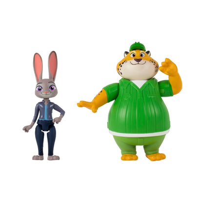 Zootopia Figuras Pack De 2 De 8 Cm - Judy Hoops Y Clawhauser
