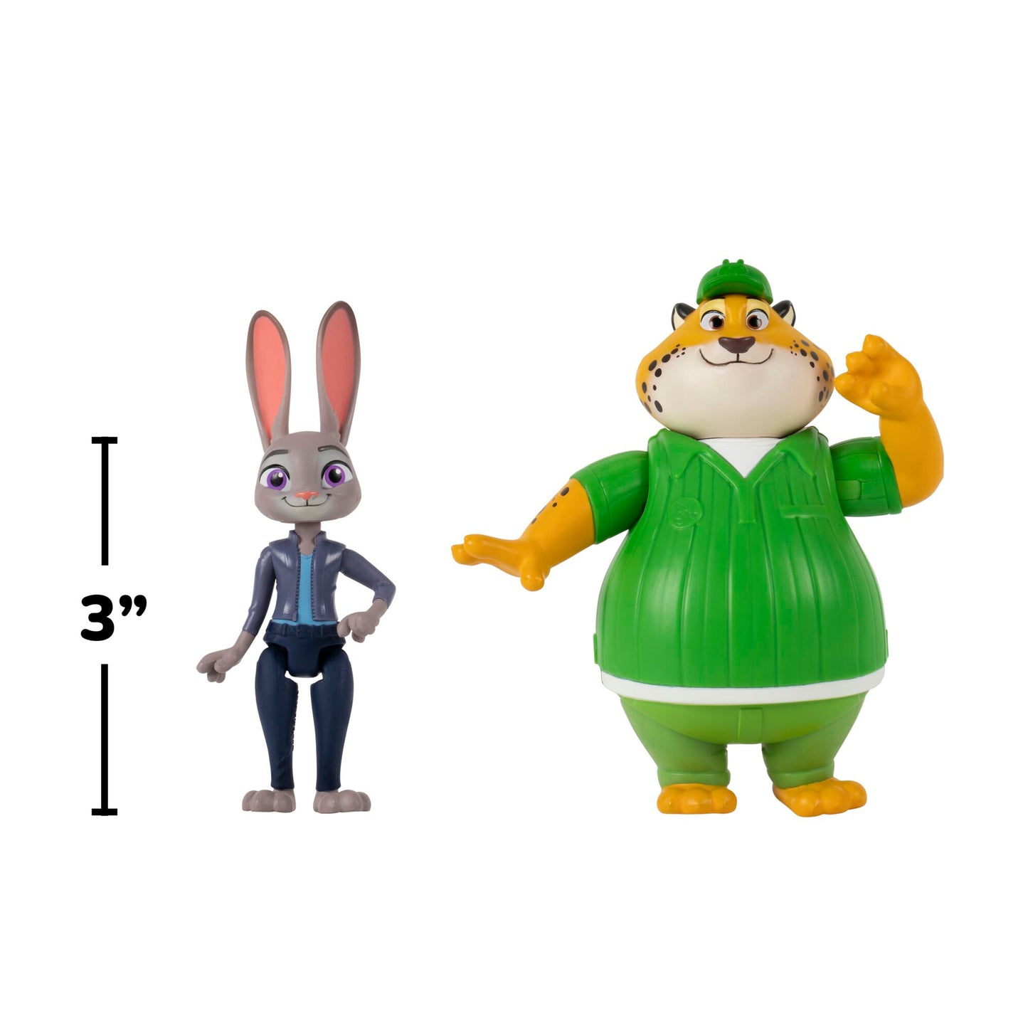 Zootopia Figuras Pack De 2 De 8 Cm - Judy Hoops Y Clawhauser