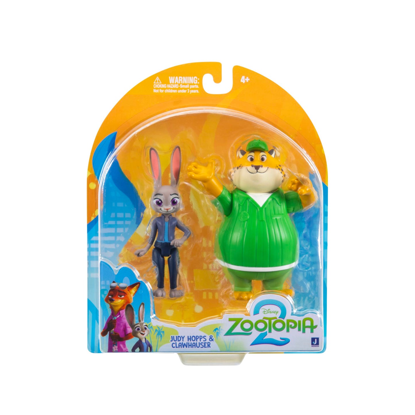 Zootopia Figuras Pack De 2 De 8 Cm - Judy Hoops Y Clawhauser