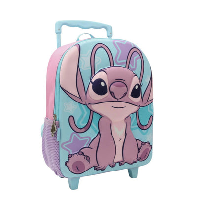 Mochila Con Ruedas 3D Face Angel Stitch