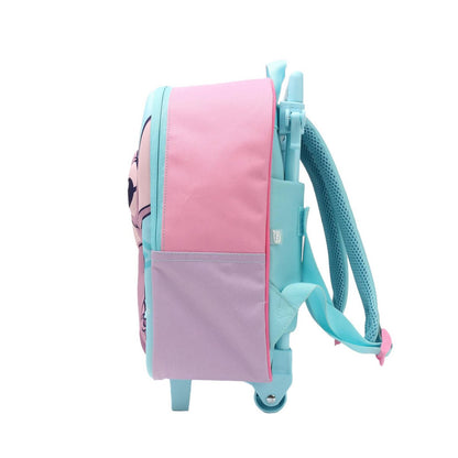 Mochila Con Ruedas 3D Face Angel Stitch