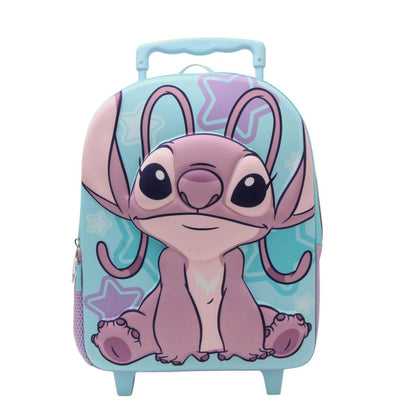 Mochila Con Ruedas 3D Face Angel Stitch