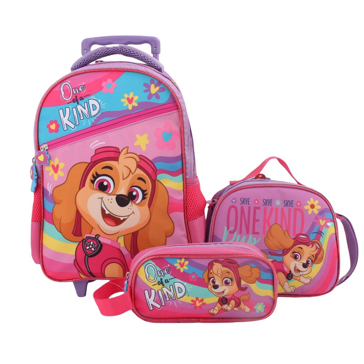 Set Promo Bts Con Ruedas 3 Piezas Paw Patrol Niña