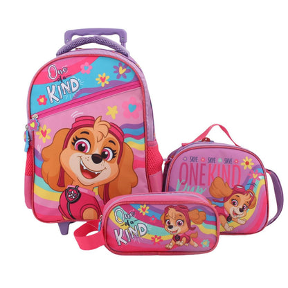 Set Promo Bts Con Ruedas 3 Piezas Paw Patrol Niña