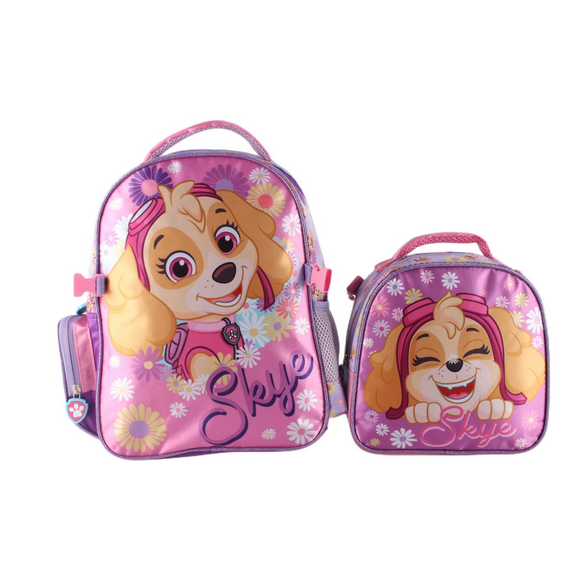 Set Satin Mochila Con Lonchera Paw Patrol Niña