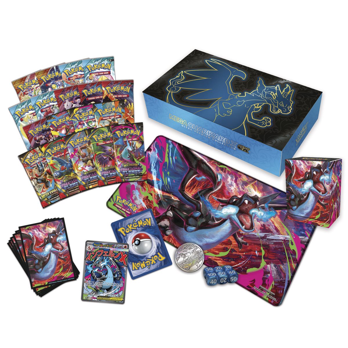Pokemon Tcg Mega Charizard X Ex Ultra Premium Collection Esp