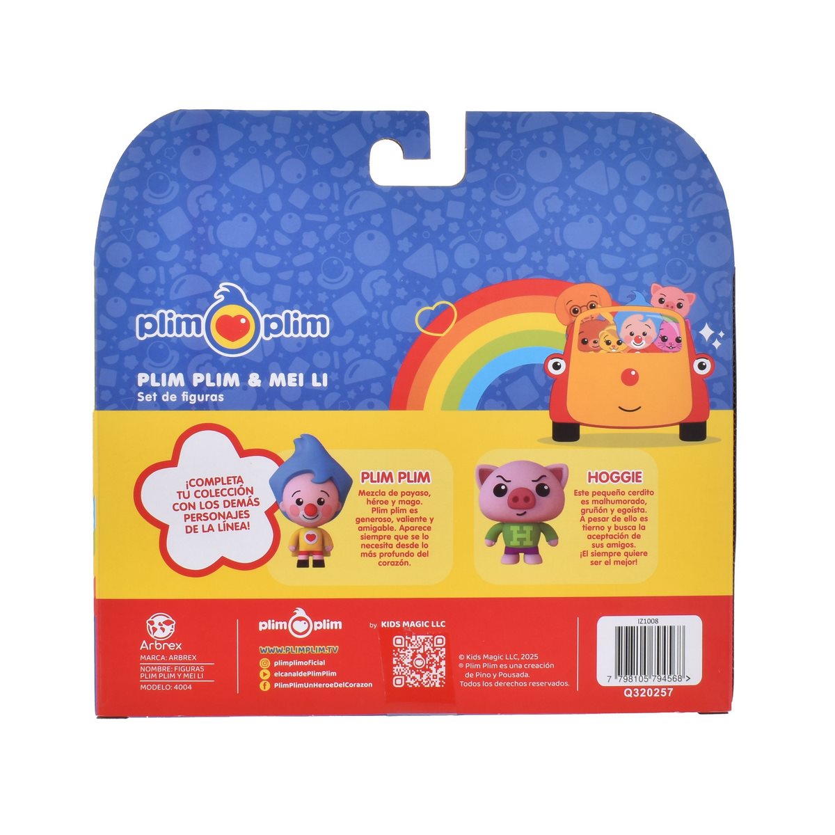 Set 2 Figuras Plim Plim - Plim Plim Y Hoggie