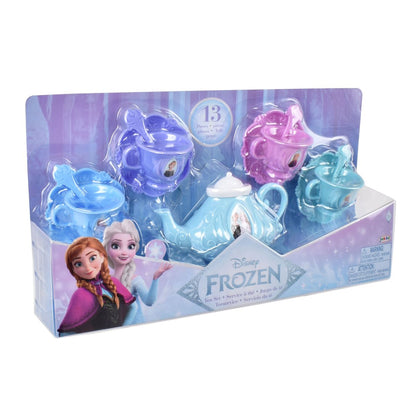 Mini Set De Té Con Cucharas Princesas De Disney - Frozen Tetera Celeste