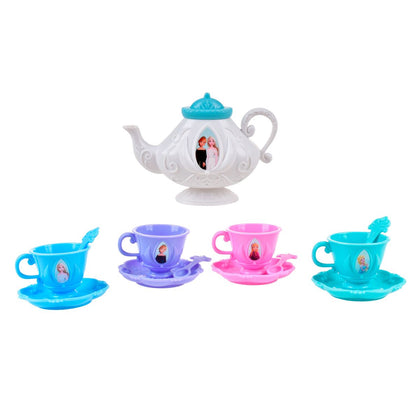 Mini Set De Té Con Cucharas Princesas De Disney - Frozen Tetera Blanca