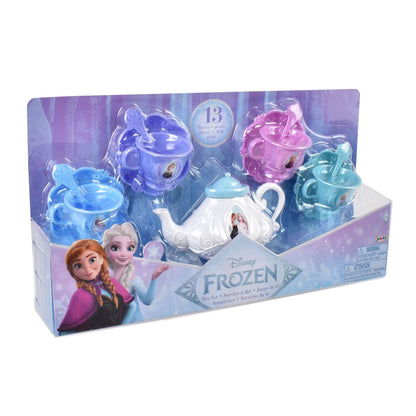 Mini Set De Té Con Cucharas Princesas De Disney - Frozen Tetera Blanca