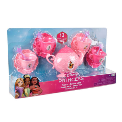 Mini Set De Té Con Cucharas Princesas De Disney - Princesas Tetera Rosa Claro