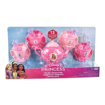 Mini Set De Té Con Cucharas Princesas De Disney - Princesas Tetera Rosa Oscuro