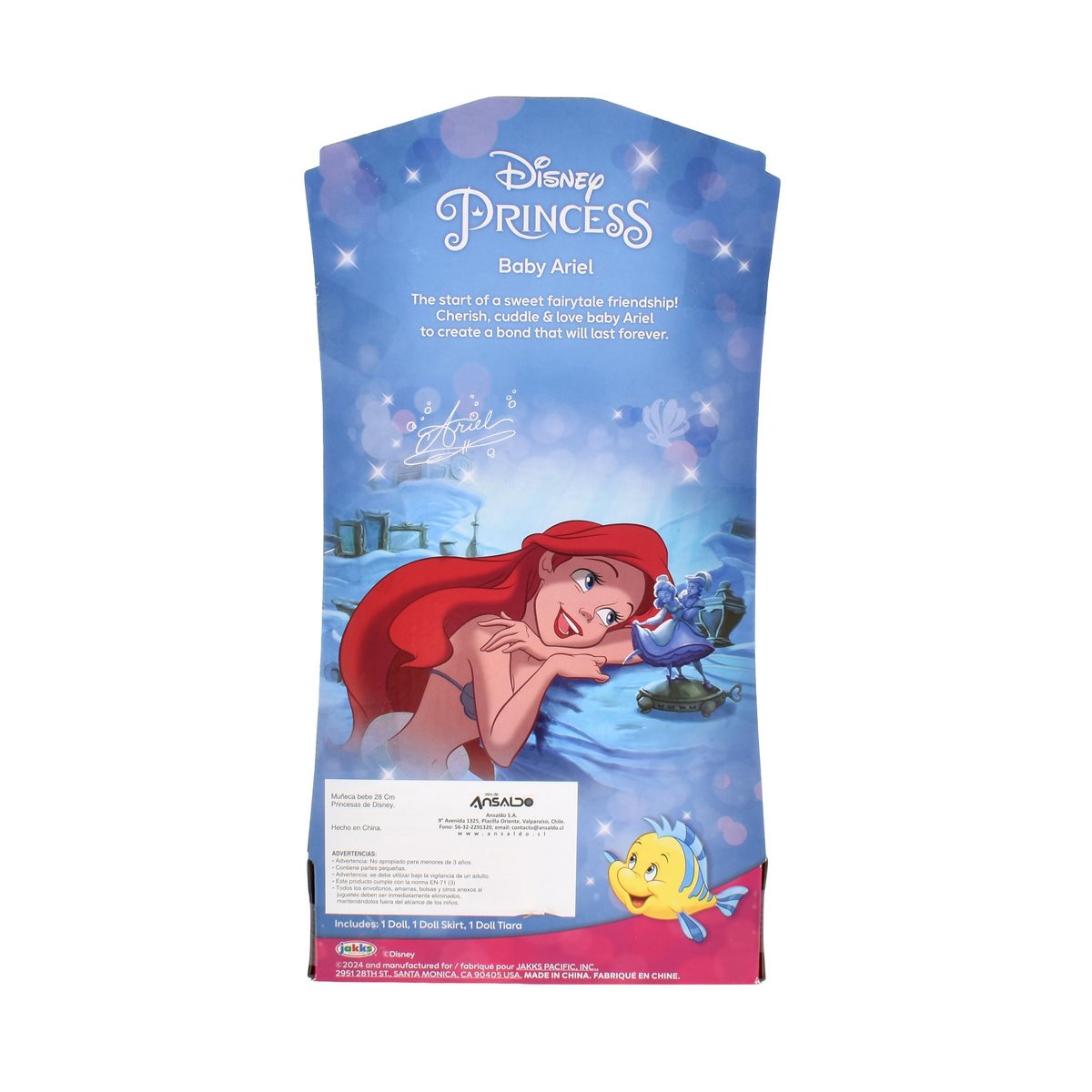 Muñeca Bebe 28 Cm Princesas De Disney - Ariel