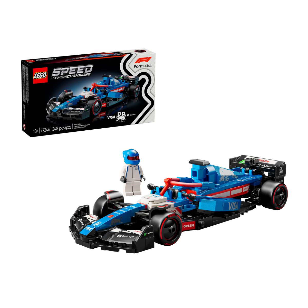 Auto De Carreras Visa Cash App Rb Vcarb 01 F1 Lego Speed Champions F1