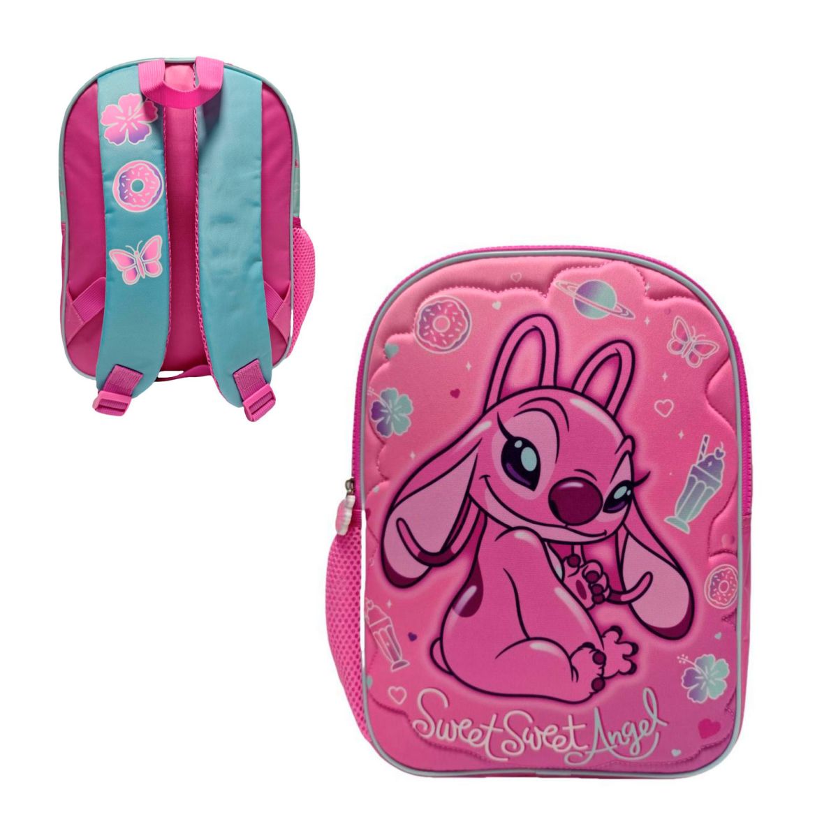 Mochila Infantil Soft Quilt Angel 2 Diseños Stitch - Angel