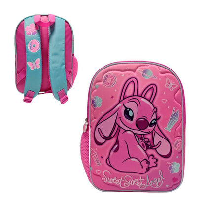 Mochila Infantil Soft Quilt Angel 2 Diseños Stitch - Angel