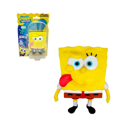 Figura Strech De Goma De 11 A 15 Cms Que Se Estira Bob Esponja - Bob Espona Lengua Afuera