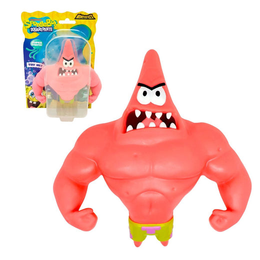 Figura Stretch De Goma De 11 A 15 Cm Que Se Estira Bob Esponja - Patricio Musculoso